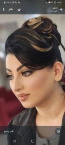 زیبایی آهنگ مینیاتور میکاپ شینیون عروس رنگ و لایت در وکیل آباد مشهد 5