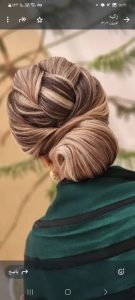 زیبایی آهنگ مینیاتور میکاپ شینیون عروس رنگ و لایت در وکیل آباد مشهد 8